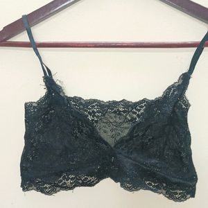 Black Net Bra And Panty