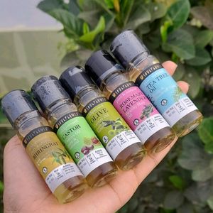 Soulflower Hair & Skin Oil Sampler Pack.