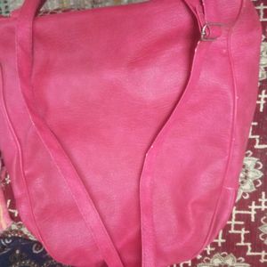 Leather Pink Back Pack