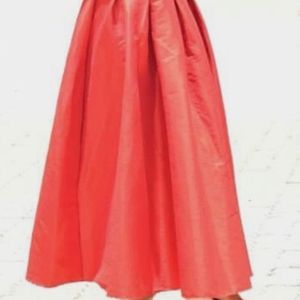 Designer Red Flared Skirt