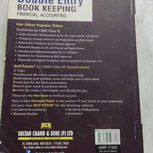 TS Grewal Double Entry Book Keeping 11th Class