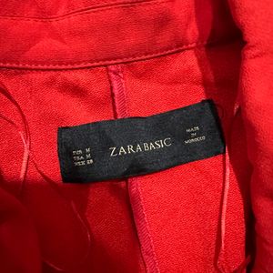 Original Zara Jacket In Red Size M