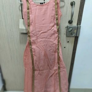 Pink Straight Gown