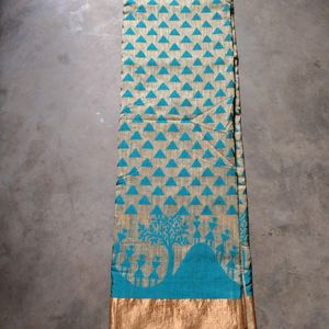 Like New Gold Border Saree