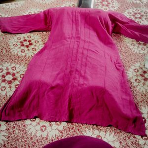 Short Kurta Dark rose Colour