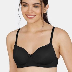 ZIVAME Padded Non Wired 3/4th Coverage T-shirt Bra