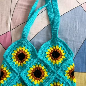 Crochet 🧶 Sunflower 🌻bag