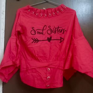 Rose Pink Top For Women