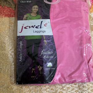 Brand New Organic Cotton Pink Leggings