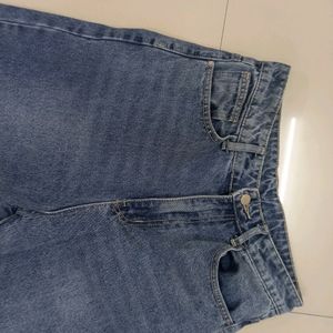 Mid Blue Straight Fit Denim