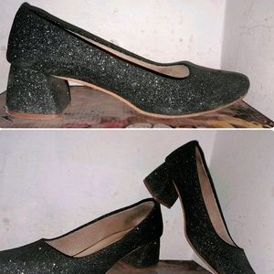 Grey Sparkle Heels