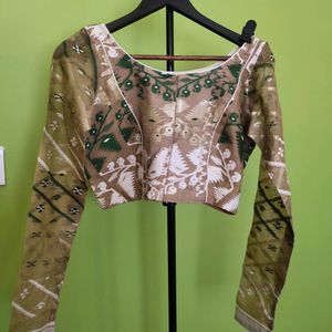 Cotton Jamdani Blouse,New With Tag