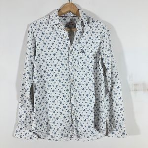 White&Blue Printed Shirt(Men’s)