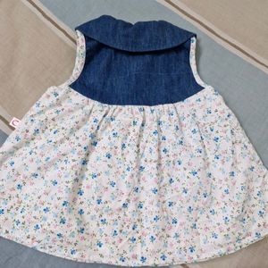 Baby Girl Blue/White Dress 12m