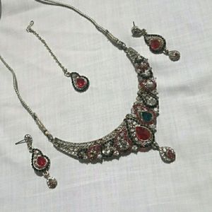 Diamond Work Necklace Set