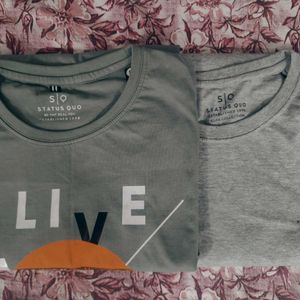 Unused Men's Tshirt Combo (Set Of 2)