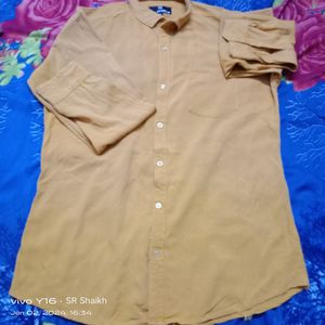 Shirt Yellow Colour XL Size .