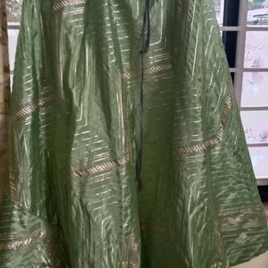 Never Used Pista Green Lehenga Blouse Set