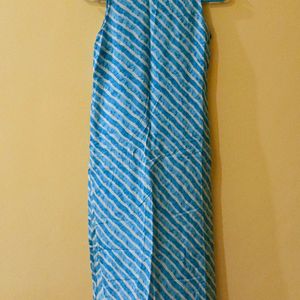 Blue A-line Kurta