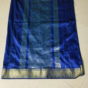 Navy Blue Colour Pure Silk Saree