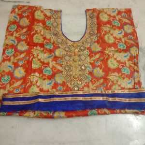 Multi Colour Kurti Material