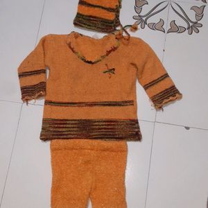 Orange Sweater With Pant