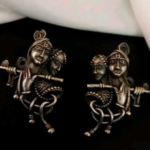 BEAUTIFUL RADHEMOHAN OXIDISED EARRINGS