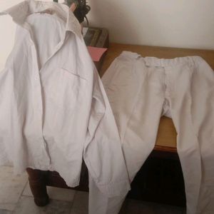 white pant shirt