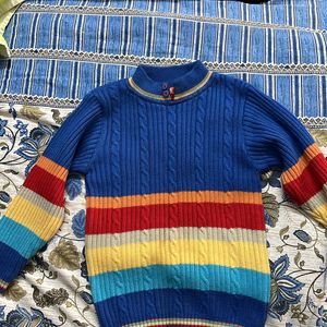 Blue Sweater For Boys Aged 4-8