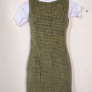 Warm Gingham Olive dress