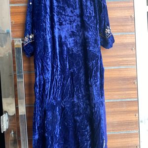 Velvet Hand Embroidery Kurta