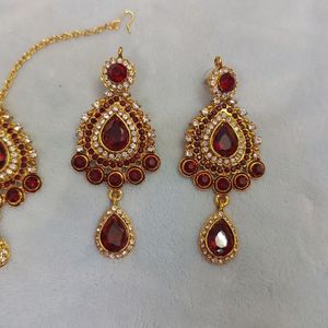 Bridal Jewel Set With Quality AD Stones