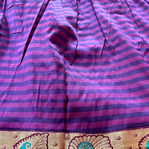 Pattu pavada Lehenga(6-7 Years)