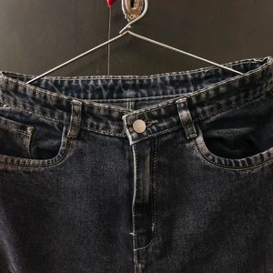 Damaged Style Grey Jeans