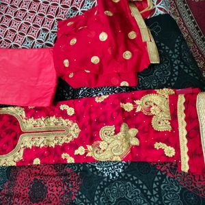 New PartyWear Suit Moti Work Full Embroidery Dupta