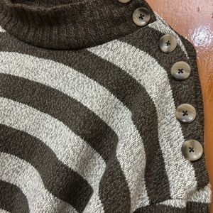 Korean Brown Winter Sweatshirt