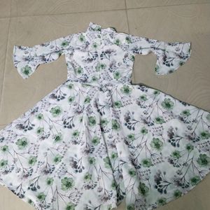 Floral Design Party Wear Girl Frock