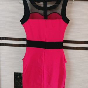 Pink Partywear Women Dress