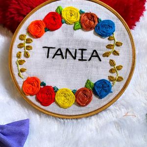 Customized Name Hoop