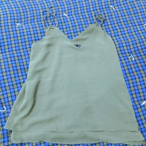 Zara Basic Olive Green Top