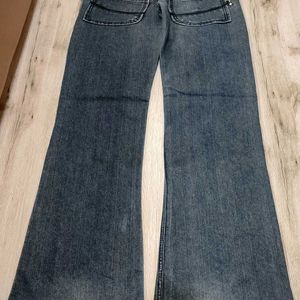 Sc5244 Nuts & Bolt Bootcut Jeans Waist 34