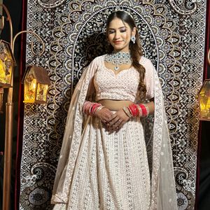 Peach Colour Lehenga