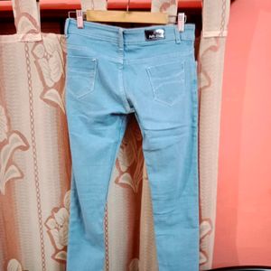 Light Blue Plain Jeans