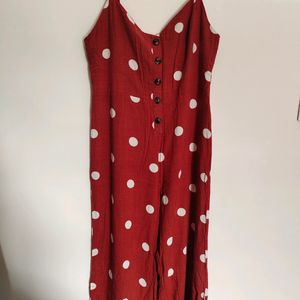 Polka Dot Print Jumpsuit