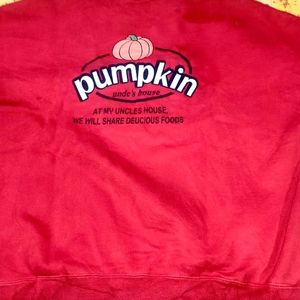 Reddish Orange Imported Branded Sweatshirt