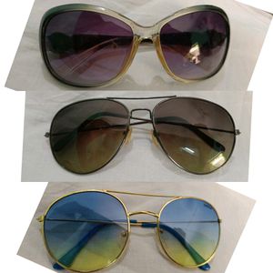 3 Sunglasses Combo With Cases!!