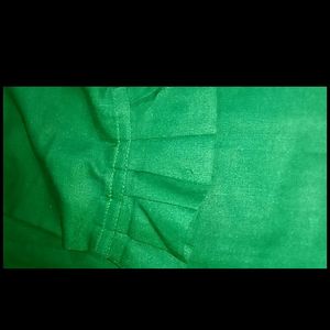 Stitched Green Solid Embroidery Suit