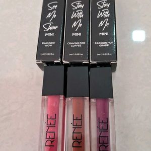 Renne Lipgloss Combo Of 3 (A)