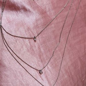 Triple Layer Zircon Necklace