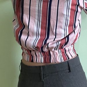 Striped Crop Top